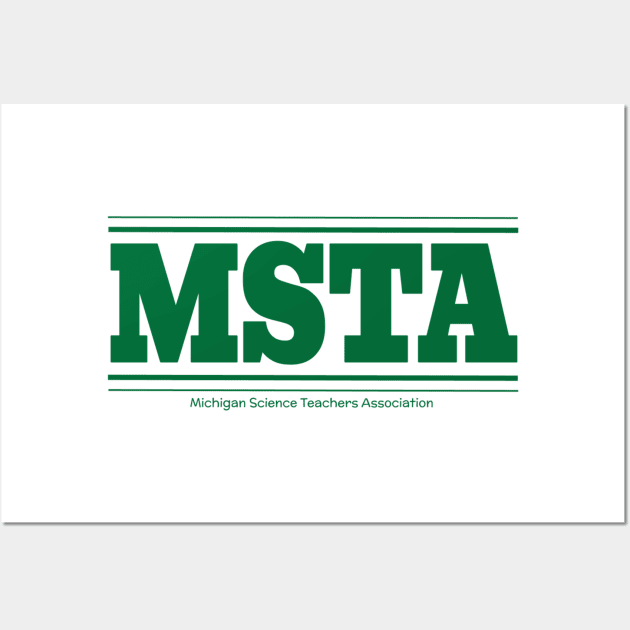 MSTA Old School Ypsilanti Green Wall Art by MSTA